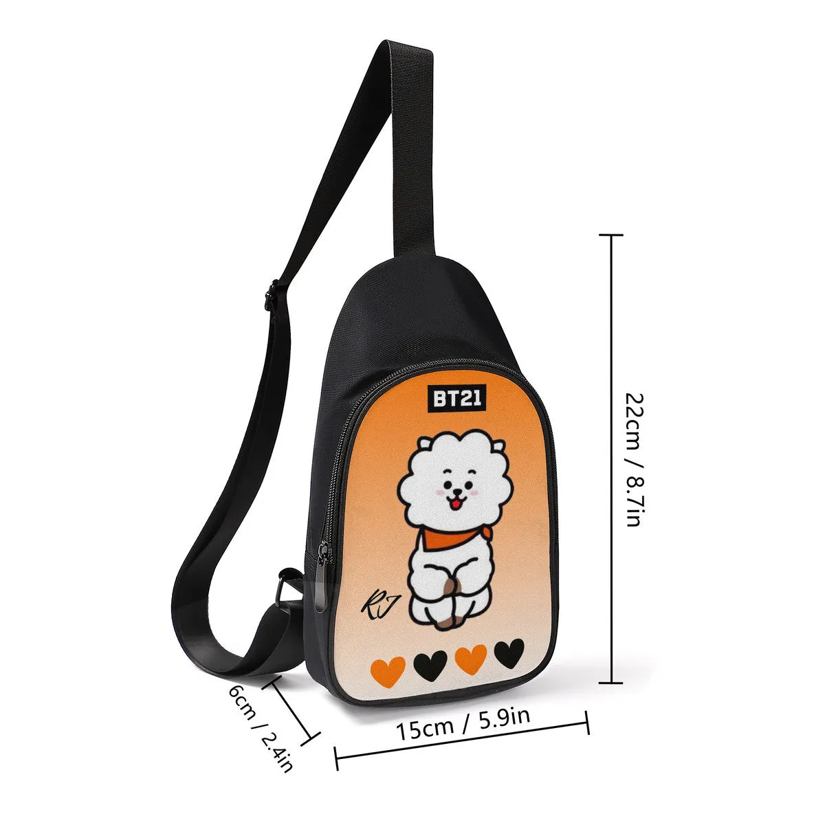 BT21 RJ Chest Bag - BTS JIN Cross Body Bag