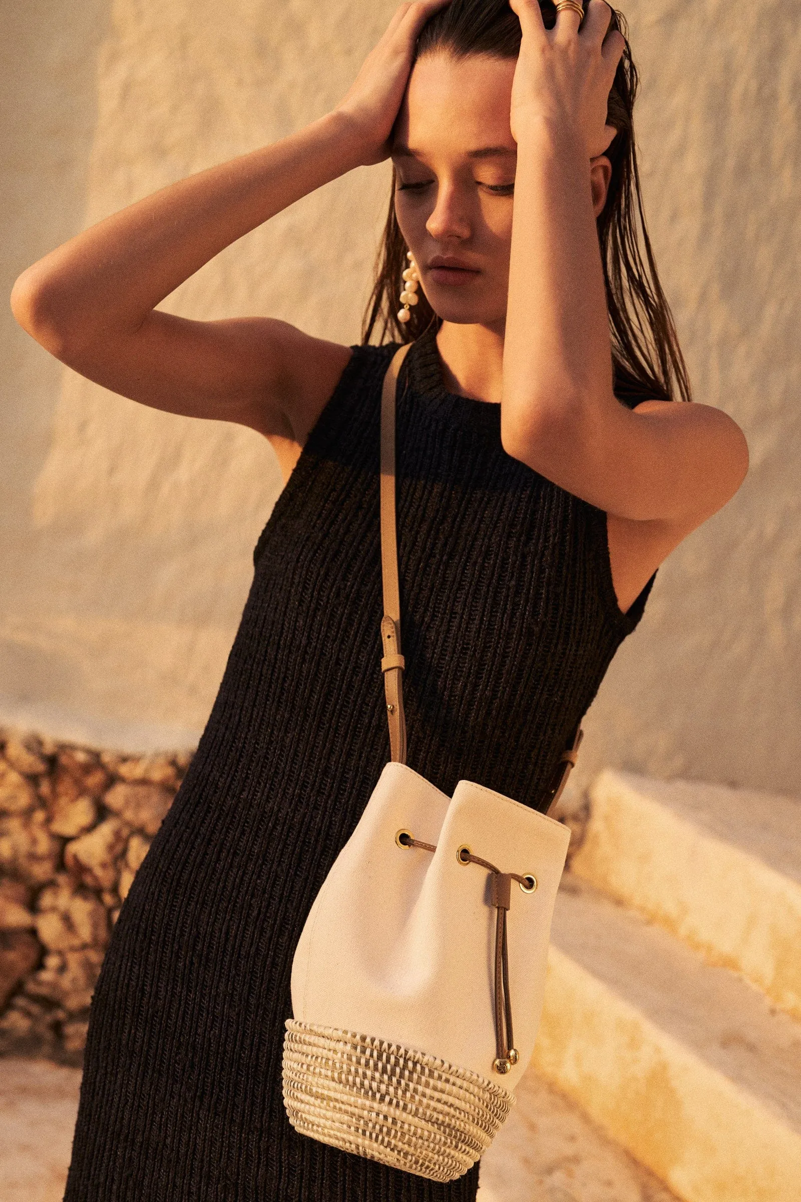Bucket Bag / Neutral Melange