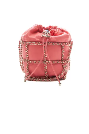 Bucket Chain Drawstring Bag