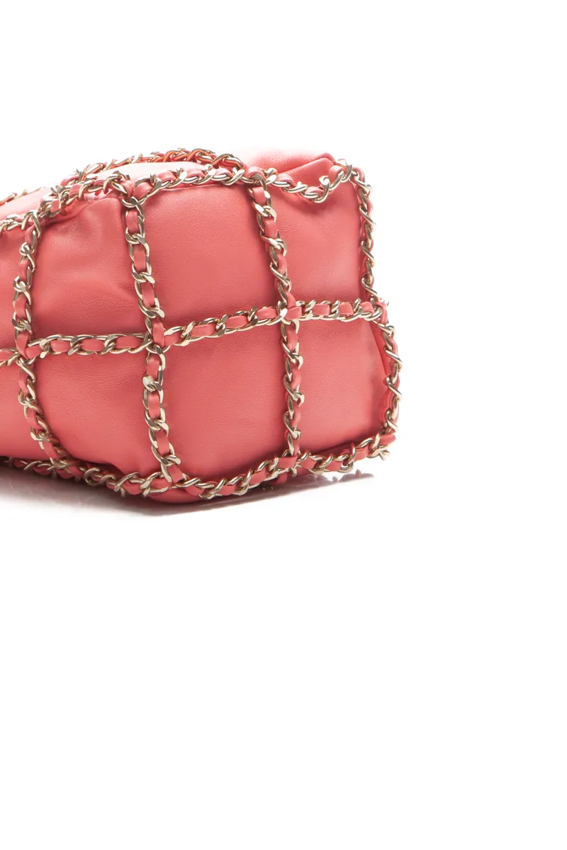 Bucket Chain Drawstring Bag