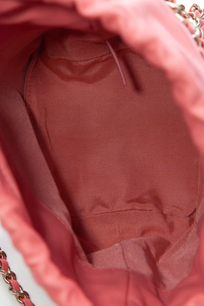 Bucket Chain Drawstring Bag