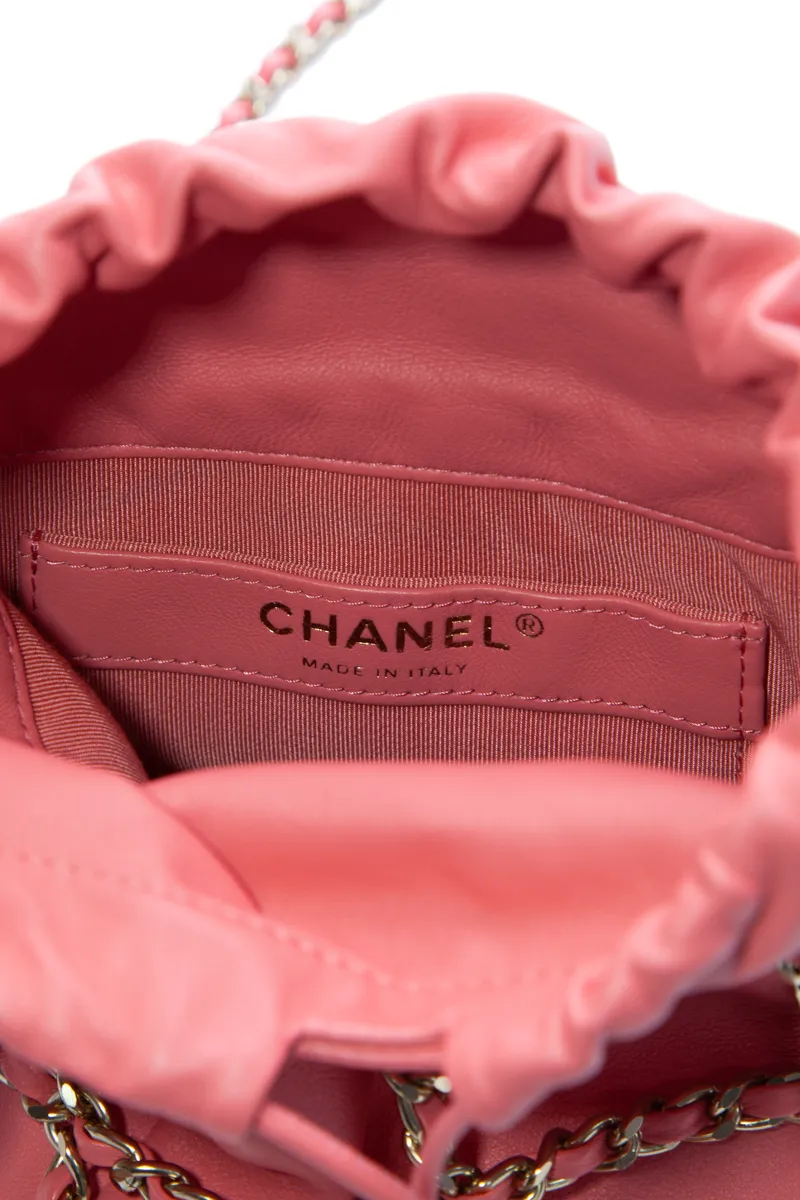 Bucket Chain Drawstring Bag