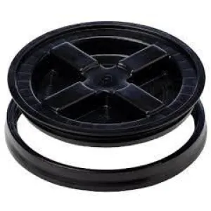 Bucket Lid with Gamma Seal, Black