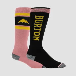 Burton Weekend Midweight Snow Socks 2 Pack Powder Blush - Womens