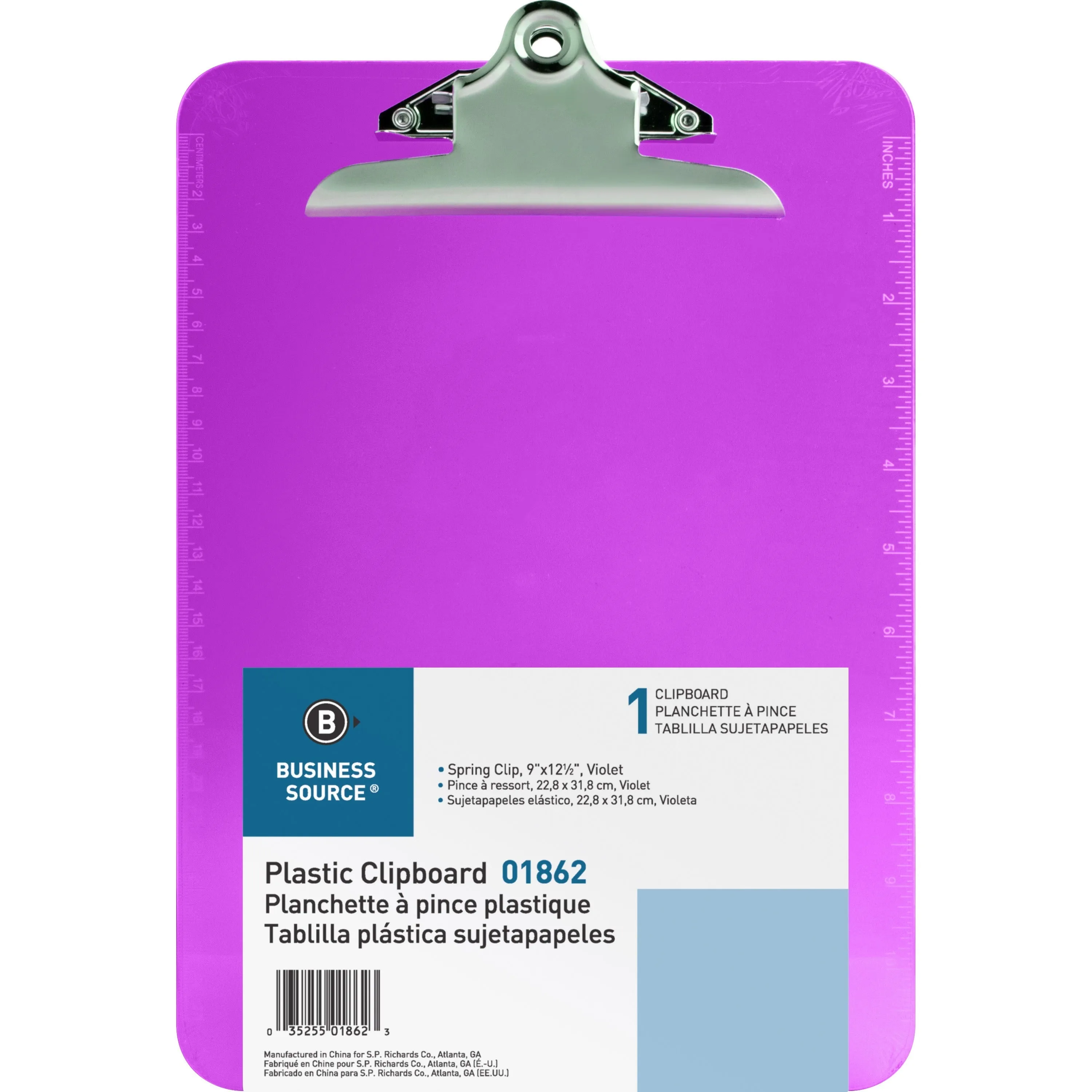 Business Source Plastic Clipboard