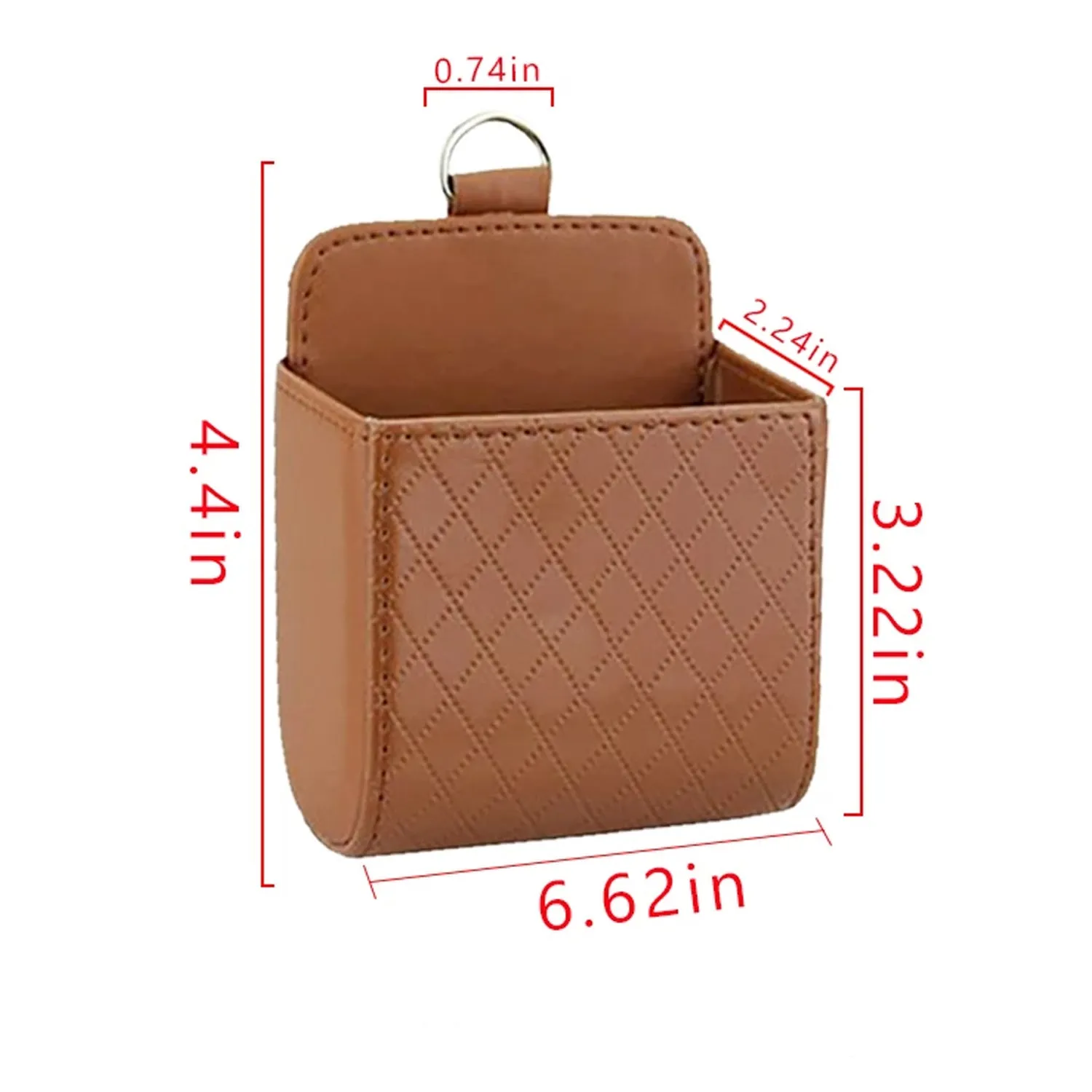 Car Auto Seat Back Interior Air Vent Cell Phone Holder Pouch Bag Box Tidy Storage Coin Bag Case Organizer with Hook, Custom fit for Jaguar