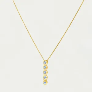 Cascade Gemstone Drop Necklace