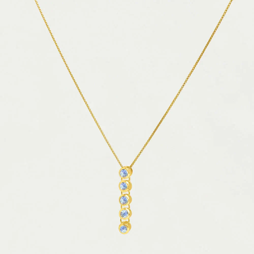 Cascade Gemstone Drop Necklace