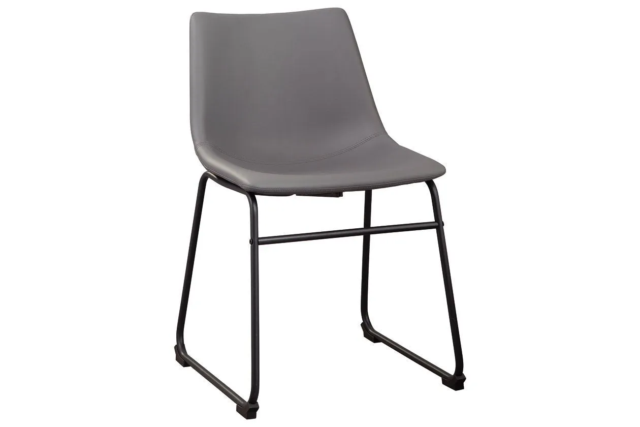 Cece Gray Dining Upholstered Side Chairs (Set of 2)