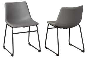 Cece Gray Dining Upholstered Side Chairs (Set of 2)