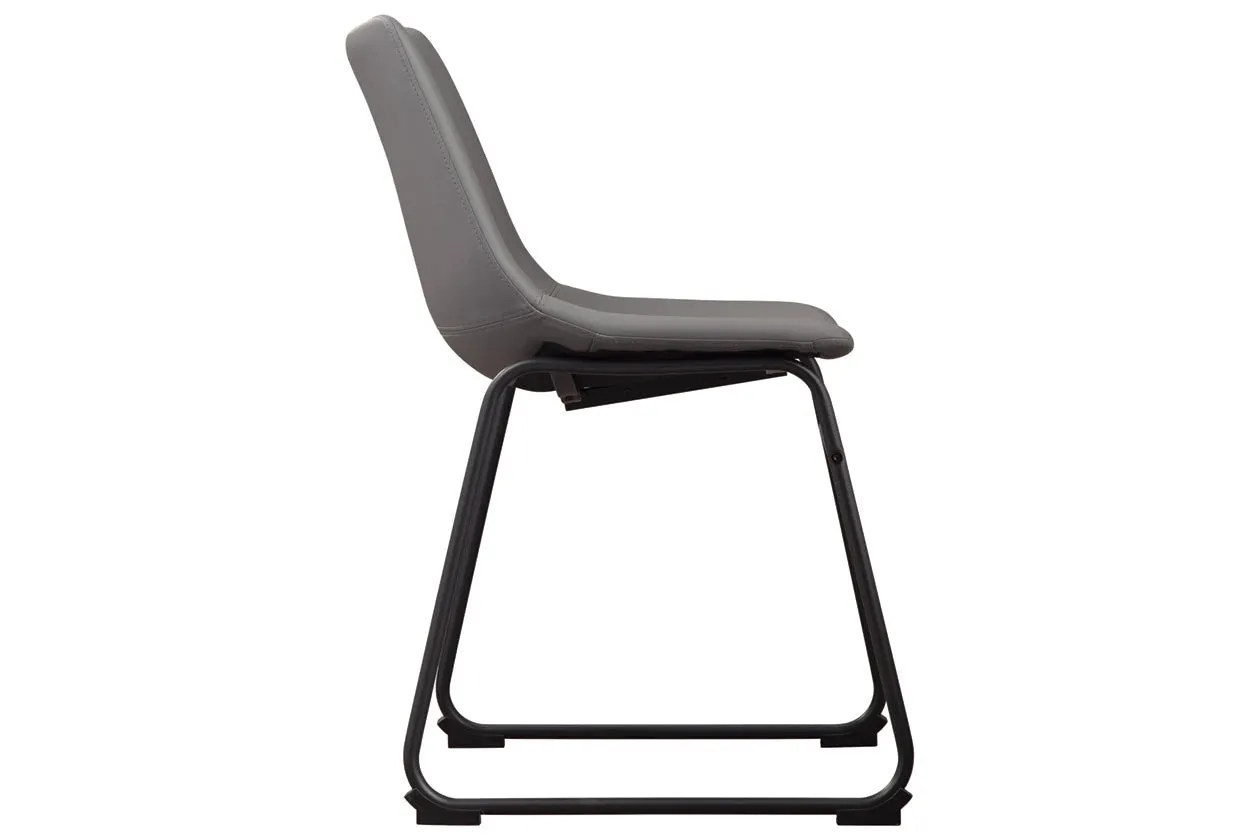 Cece Gray Dining Upholstered Side Chairs (Set of 2)