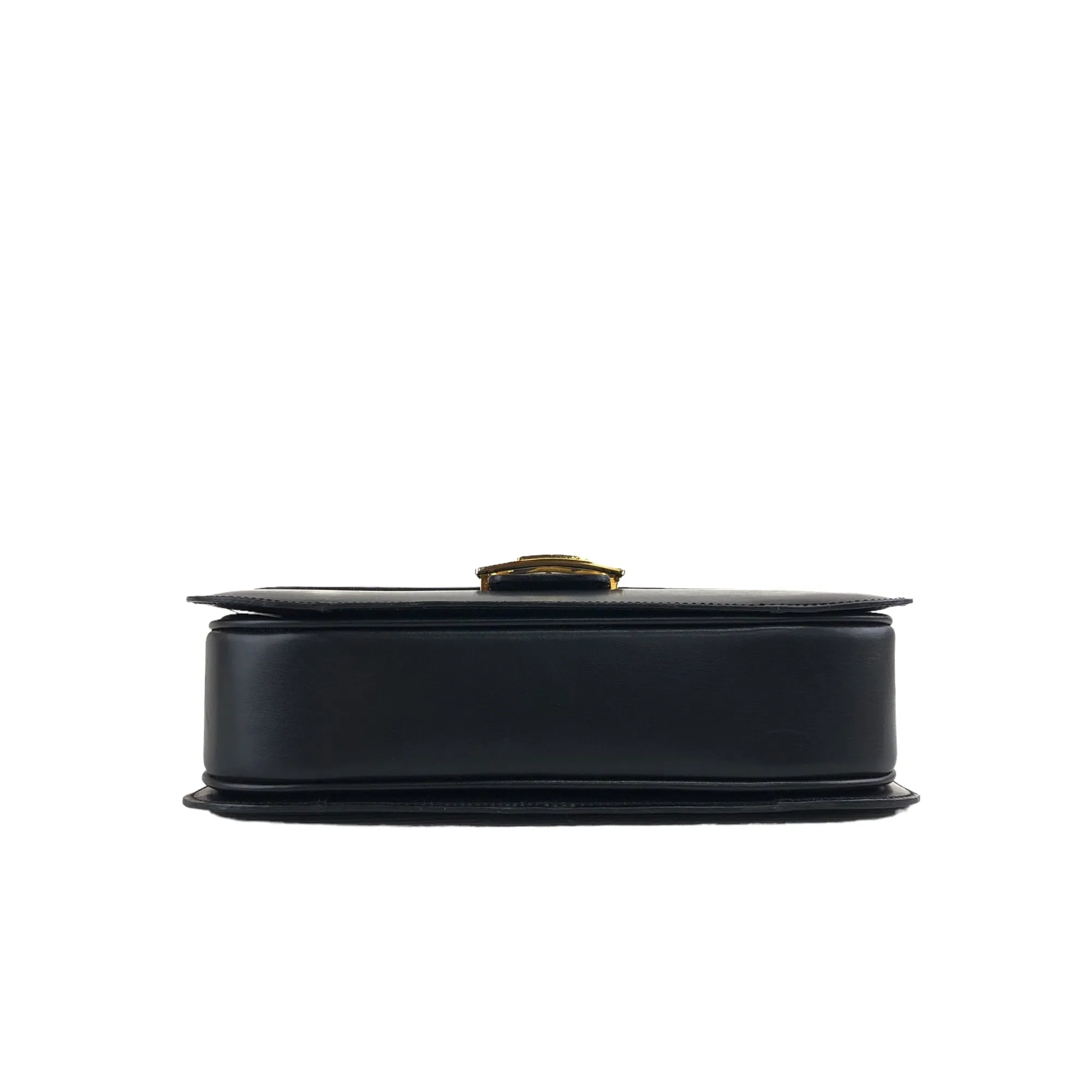CELINE Horse Carriage Shoulder bag Black Vintage cwij46