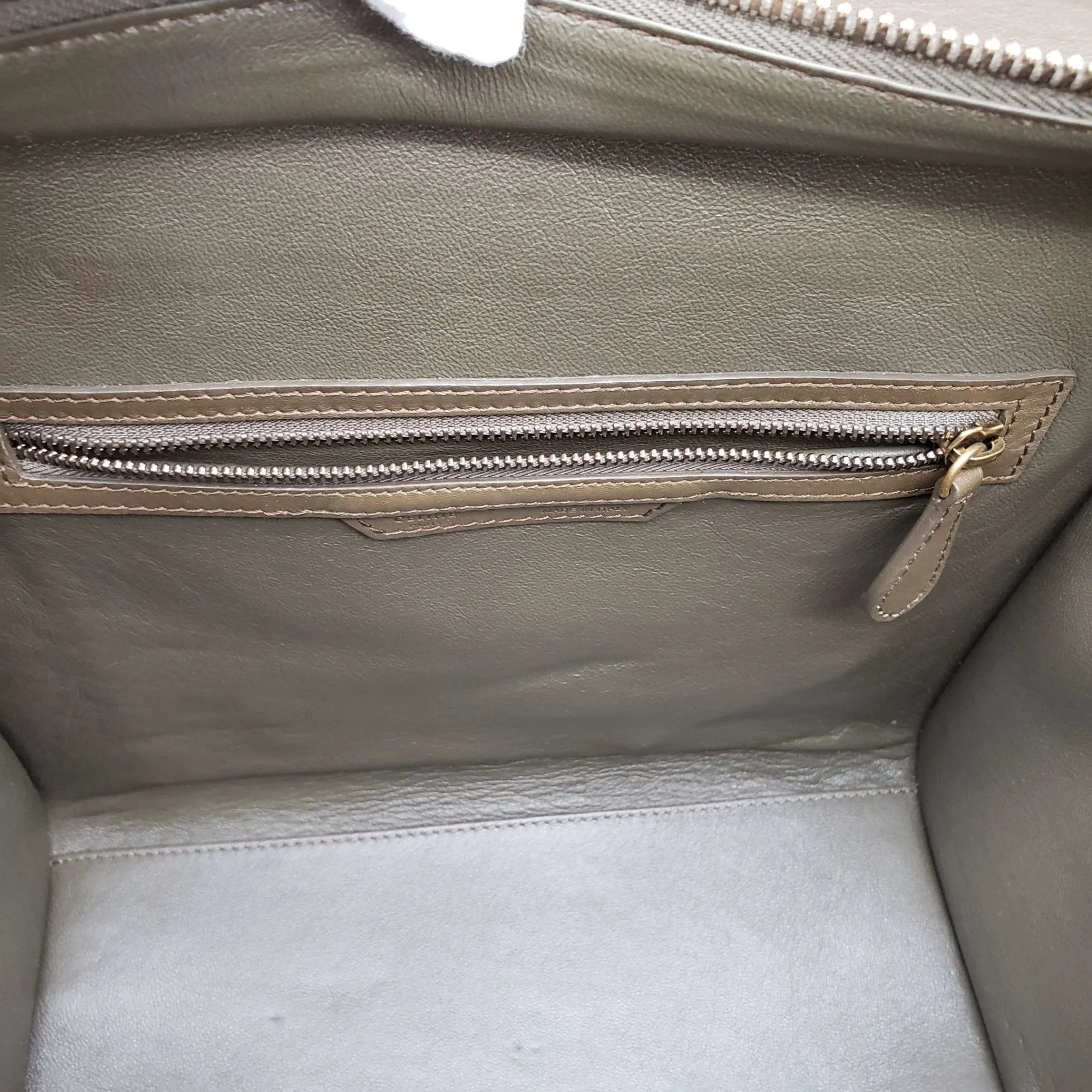 CELINE Micro Luggage Calfskin Hand Bag