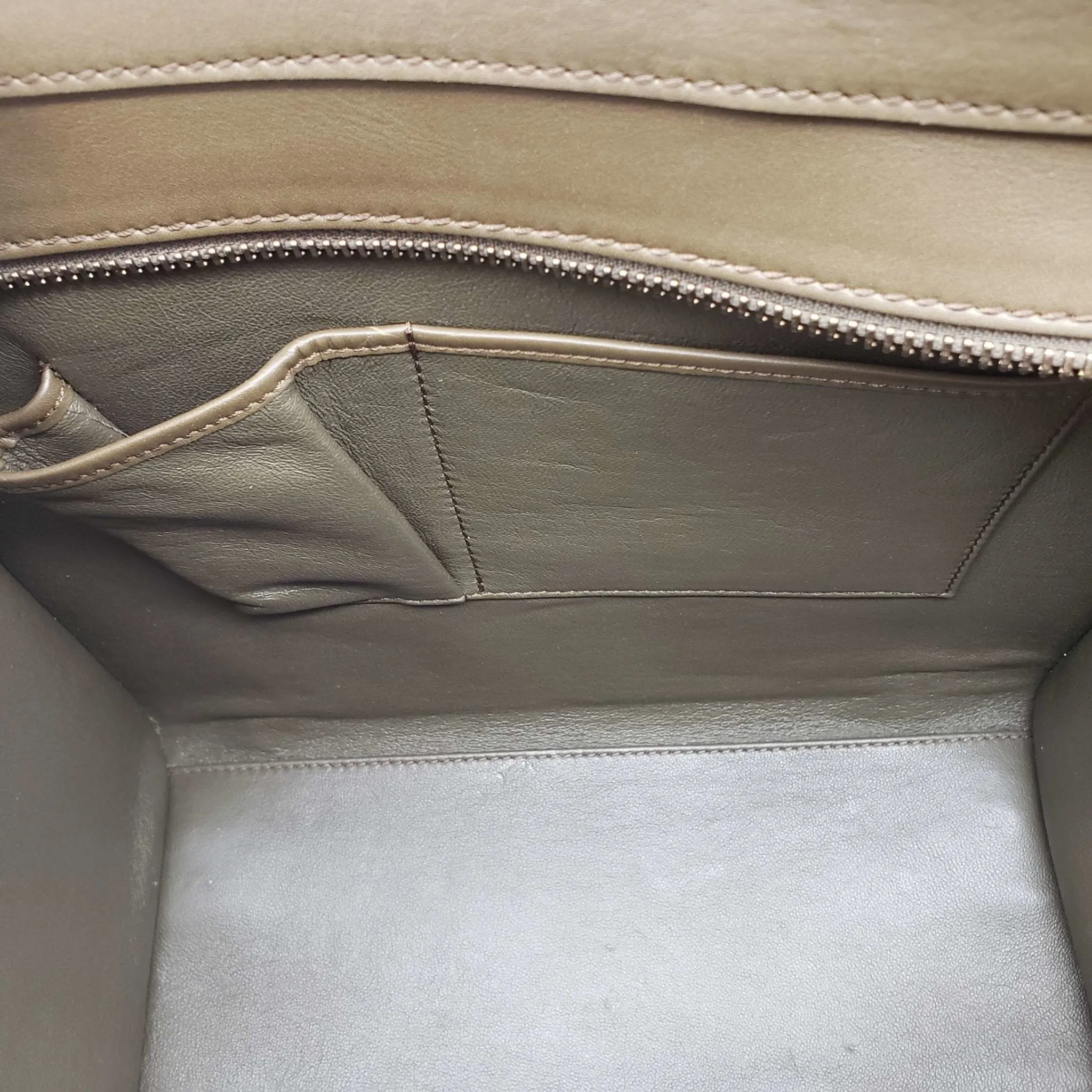 CELINE Micro Luggage Calfskin Hand Bag