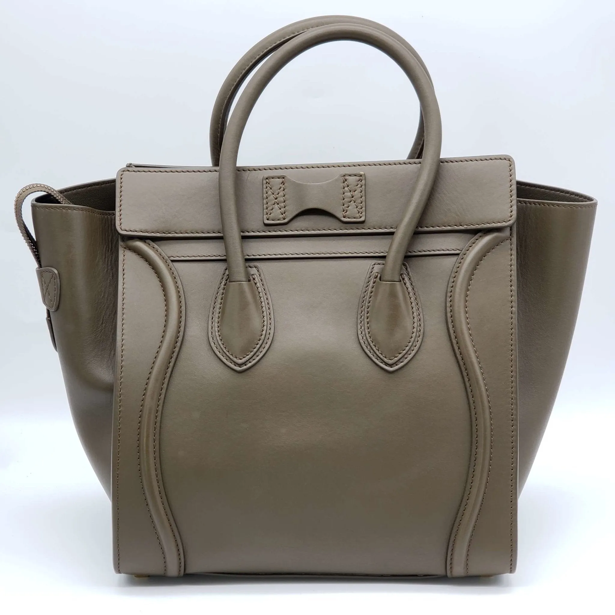 CELINE Micro Luggage Calfskin Hand Bag