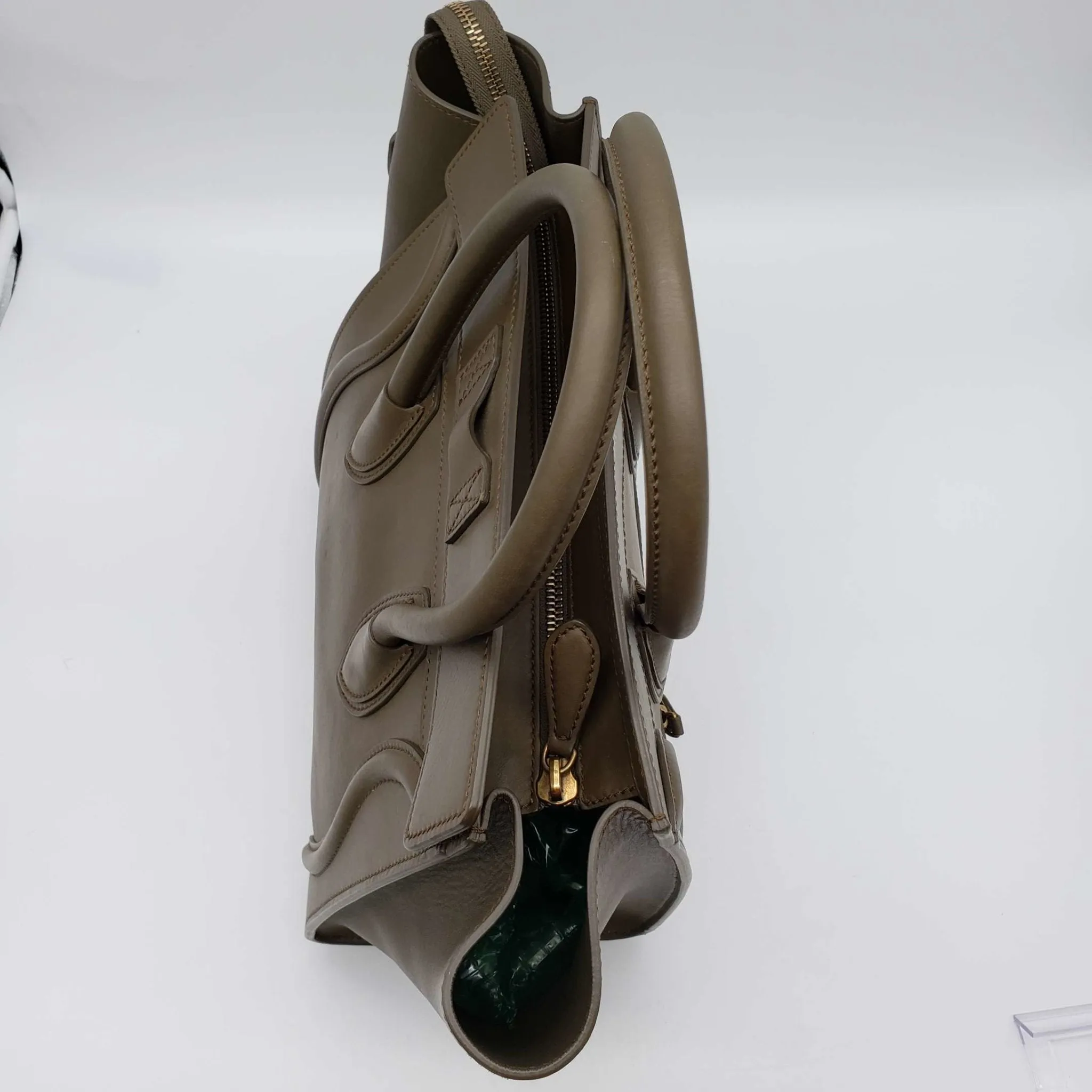 CELINE Micro Luggage Calfskin Hand Bag