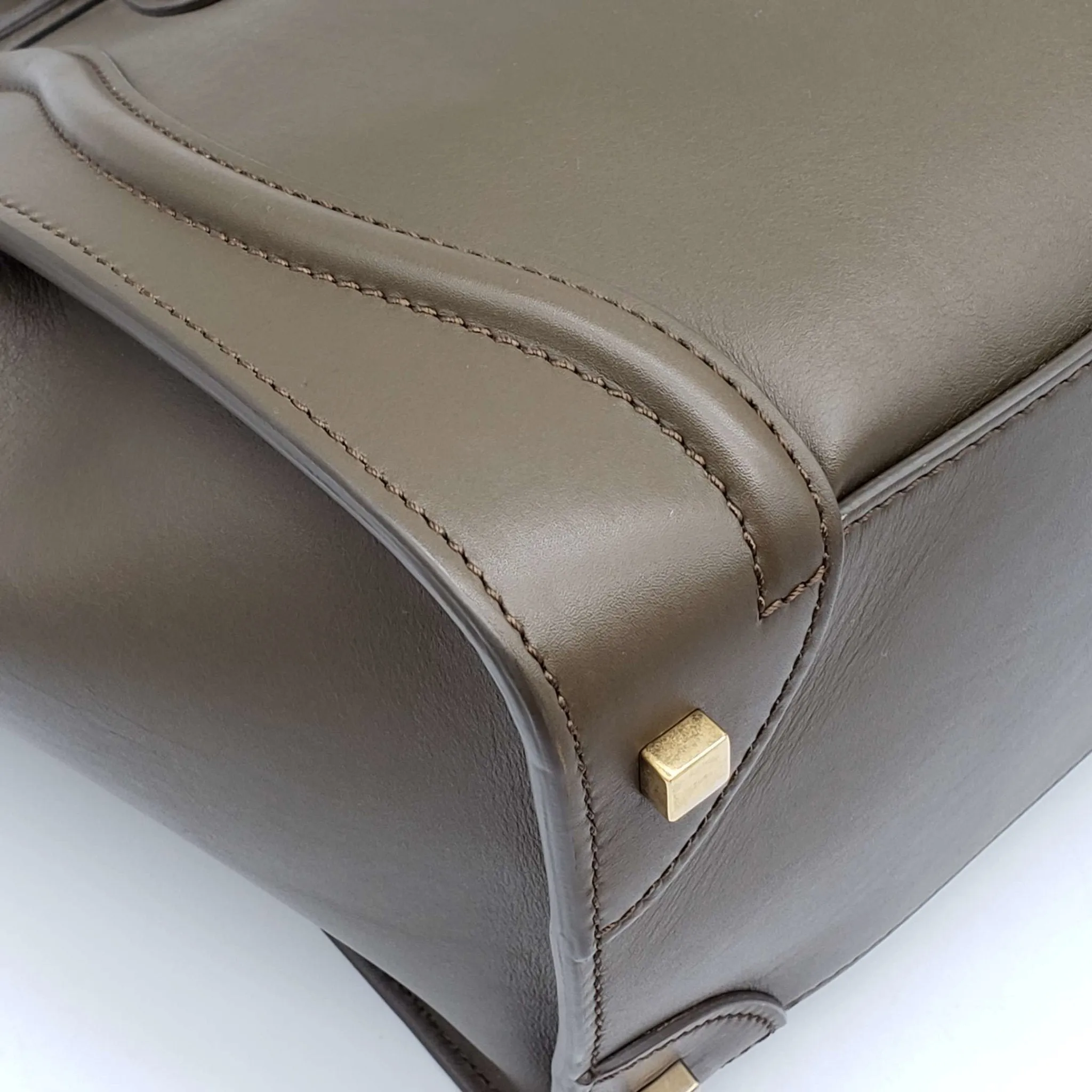 CELINE Micro Luggage Calfskin Hand Bag