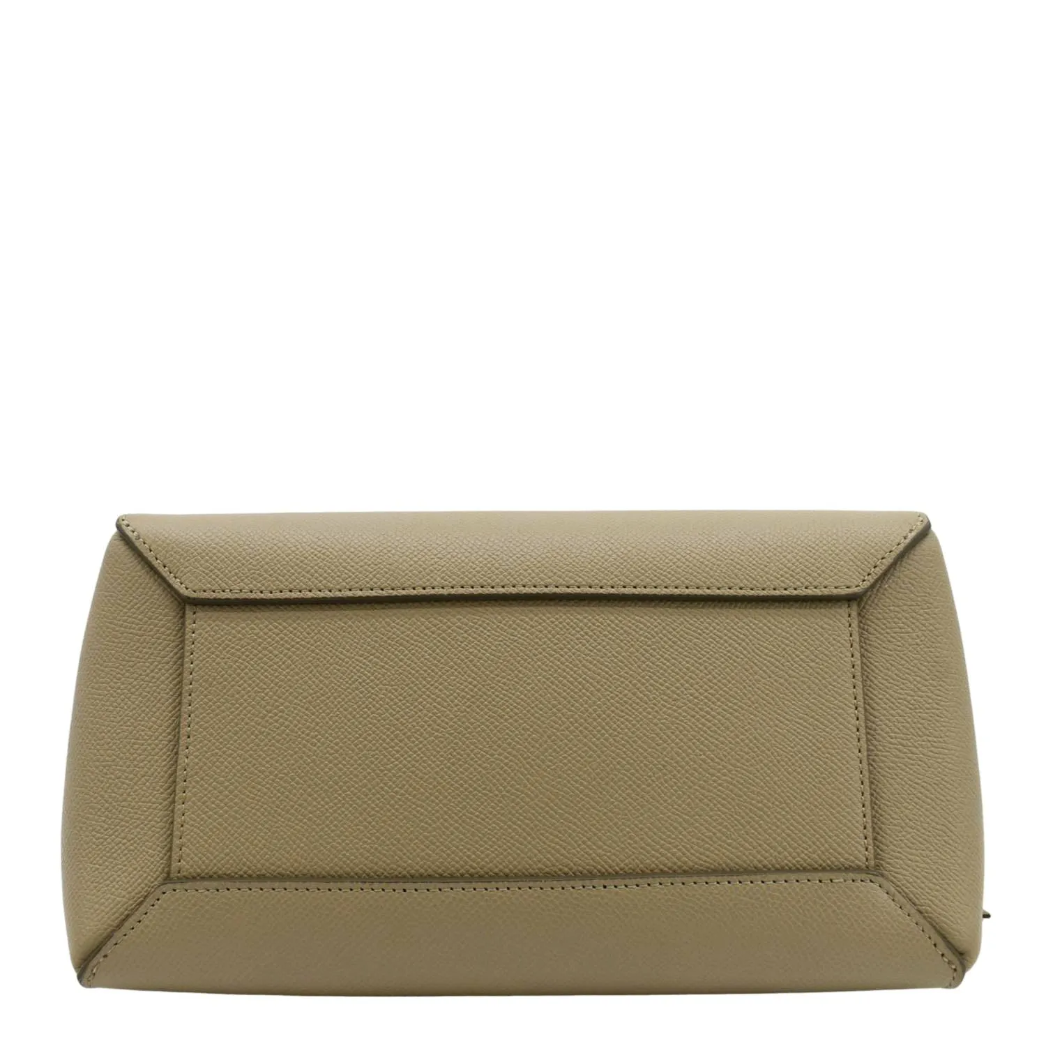 CELINE Mini Belt Grained Calfskin Leather Shoulder Bag Beige