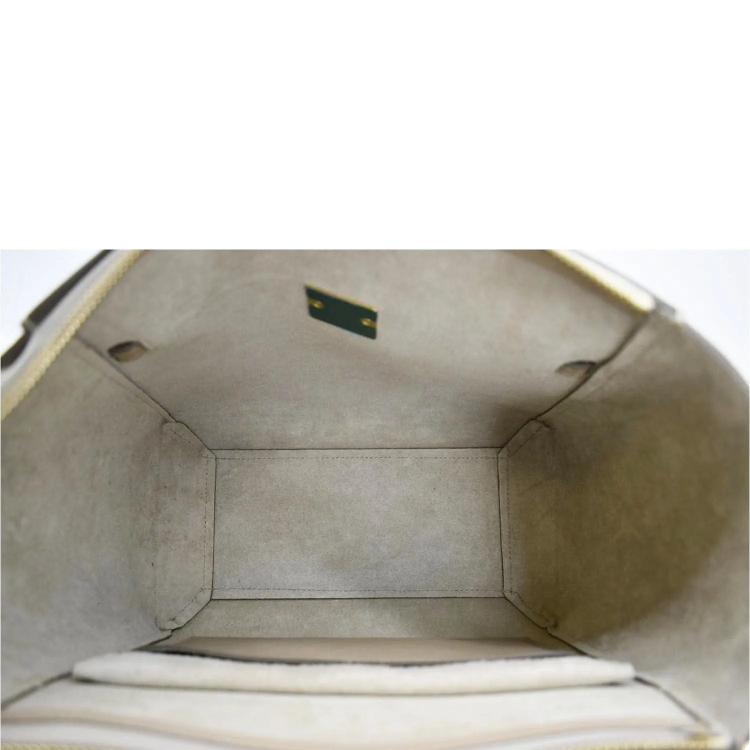 CELINE Mini Belt Grained Calfskin Leather Shoulder Bag Beige