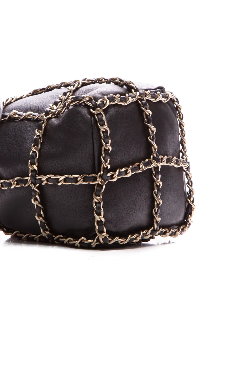 Chain Cage Bucket Bag