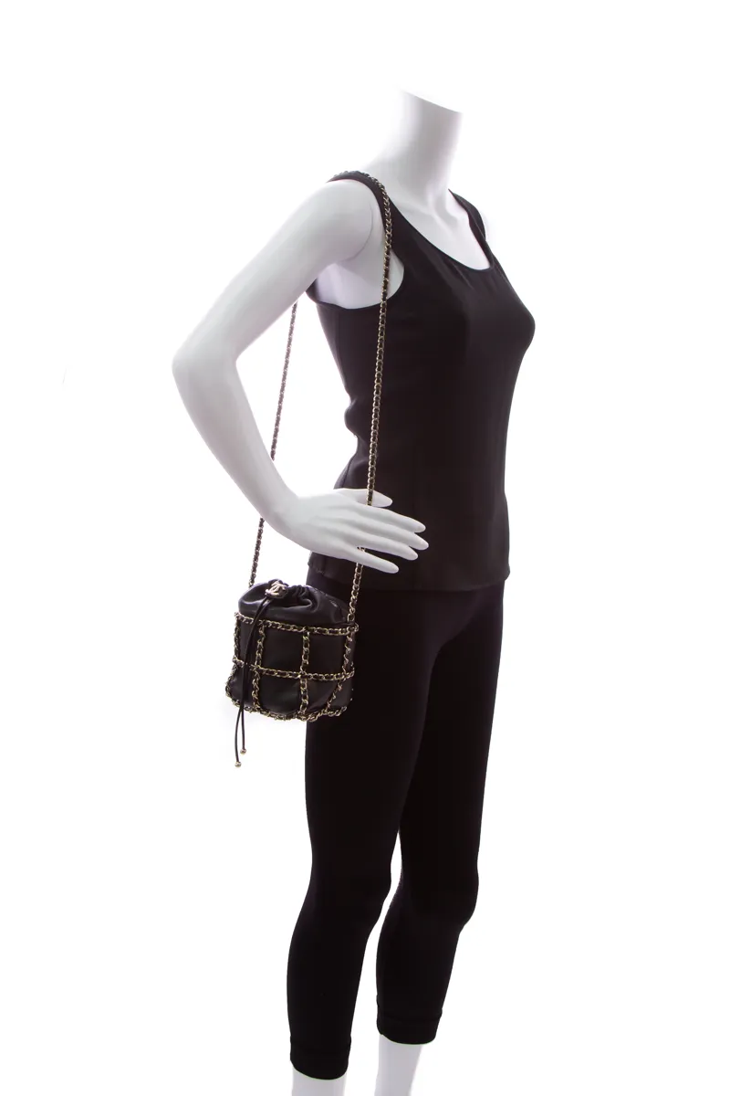 Chain Cage Bucket Bag