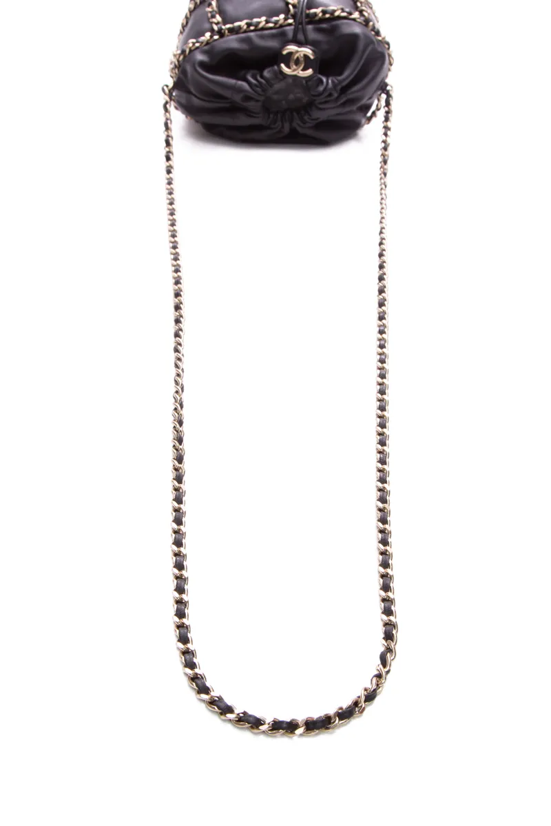 Chain Cage Bucket Bag