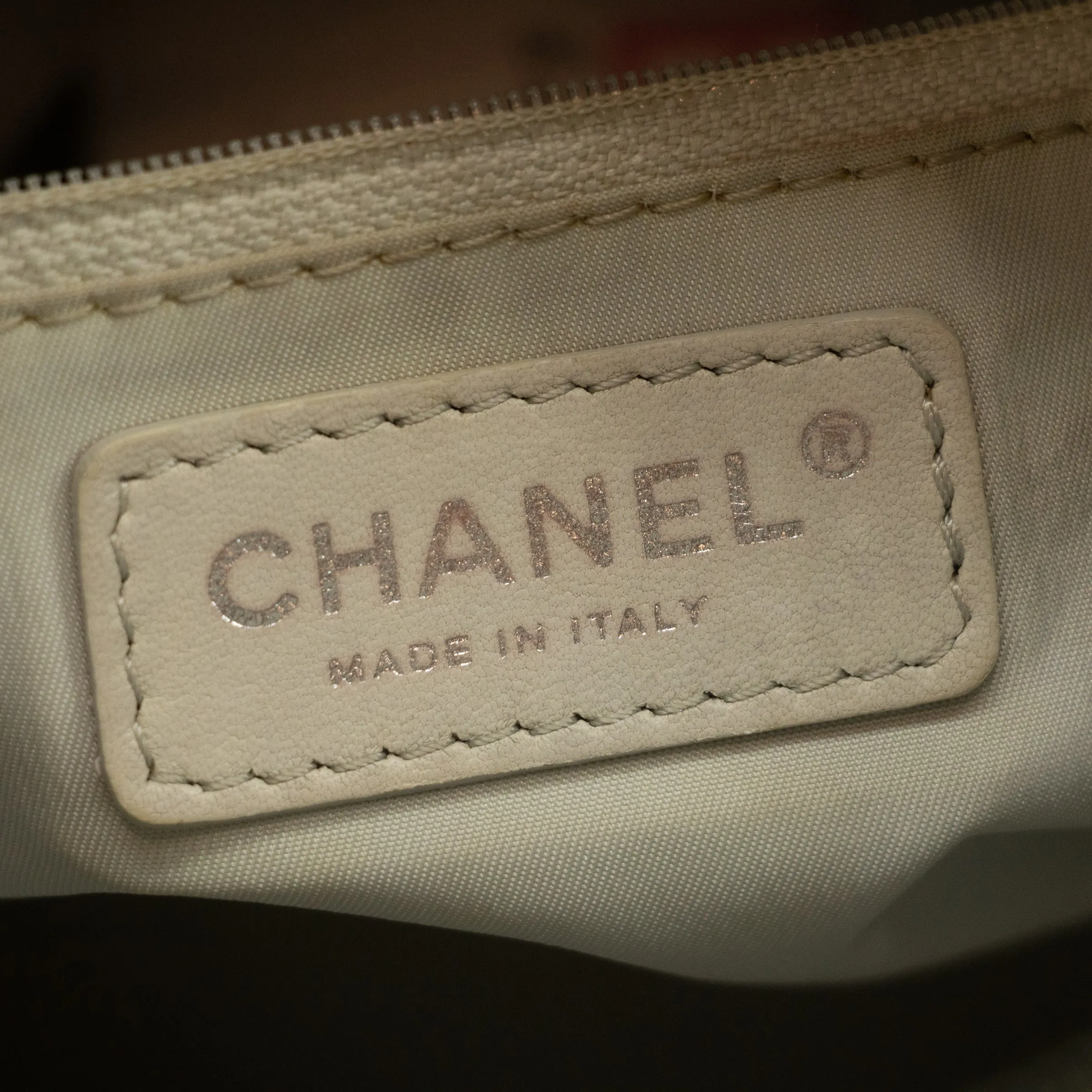 Chanel Bicolor Paris-Biarritz PM Quilted Grey Tote Bag #2334