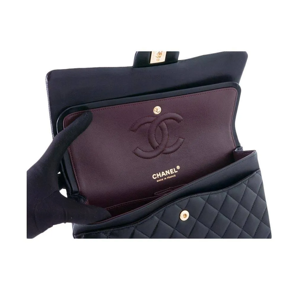 Chanel Black Boy Bag Calf Leather