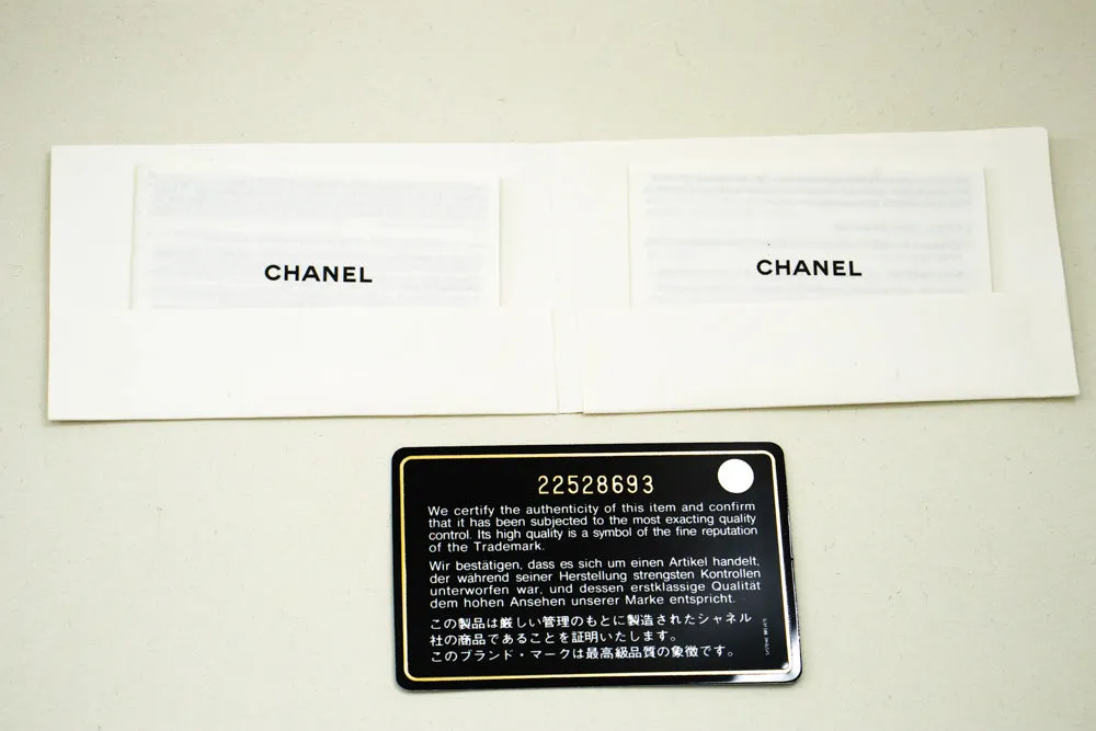 CHANEL Black Classic Wallet On Chain WOC Shoulder Bag Lambskin SV m93