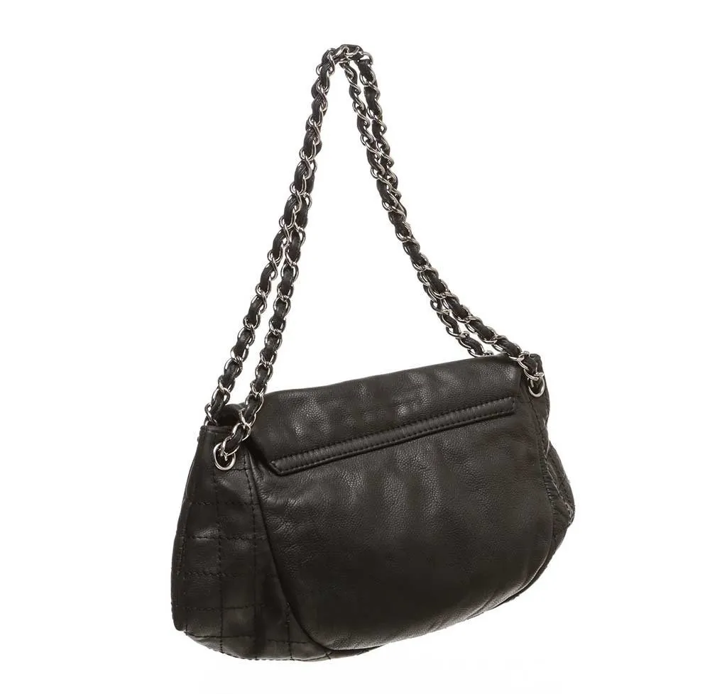Chanel Black Half Moon Shoulder Bag