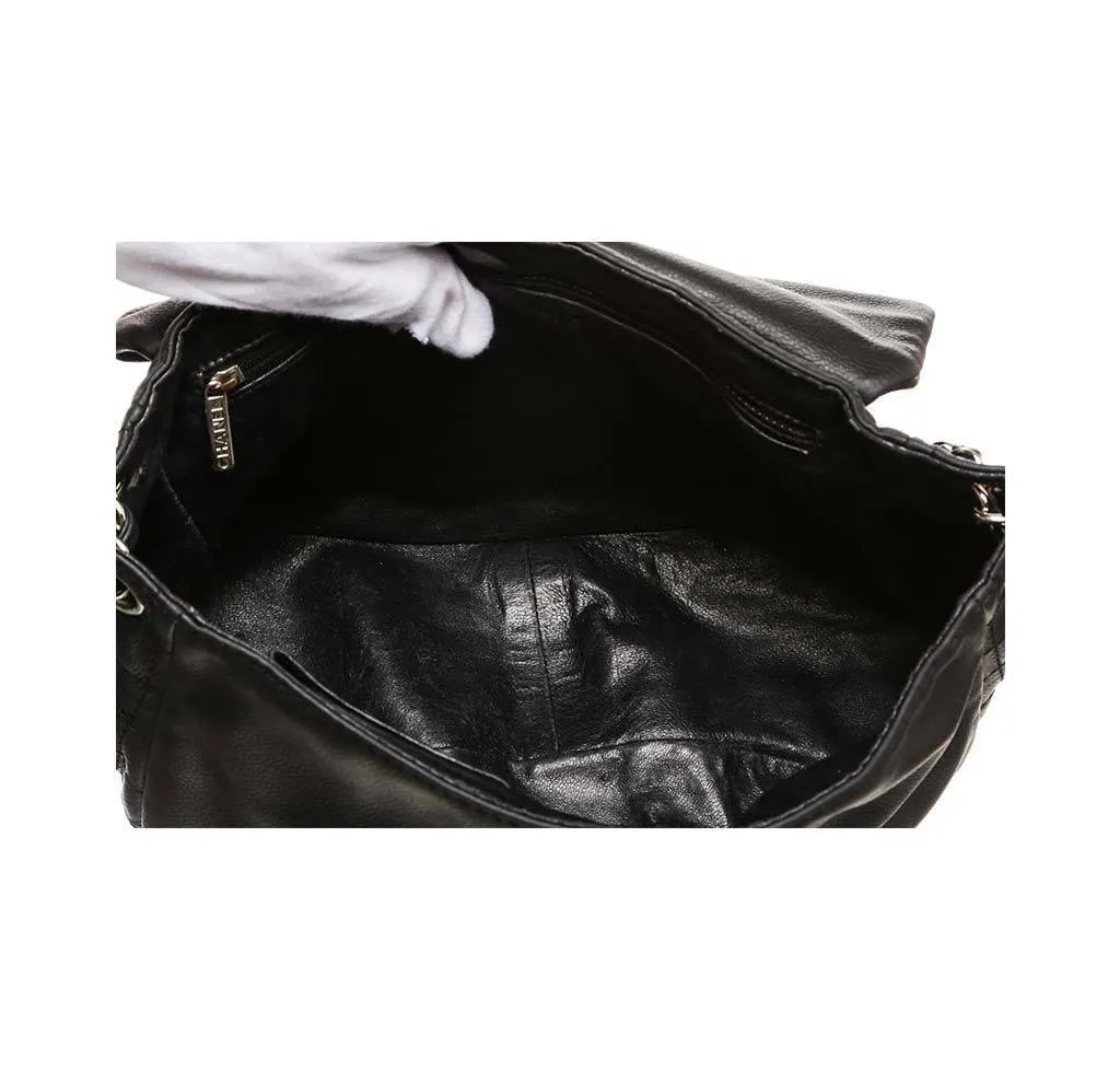 Chanel Black Half Moon Shoulder Bag