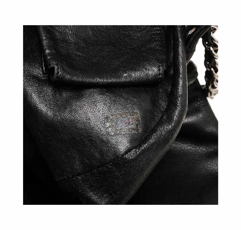 Chanel Black Half Moon Shoulder Bag