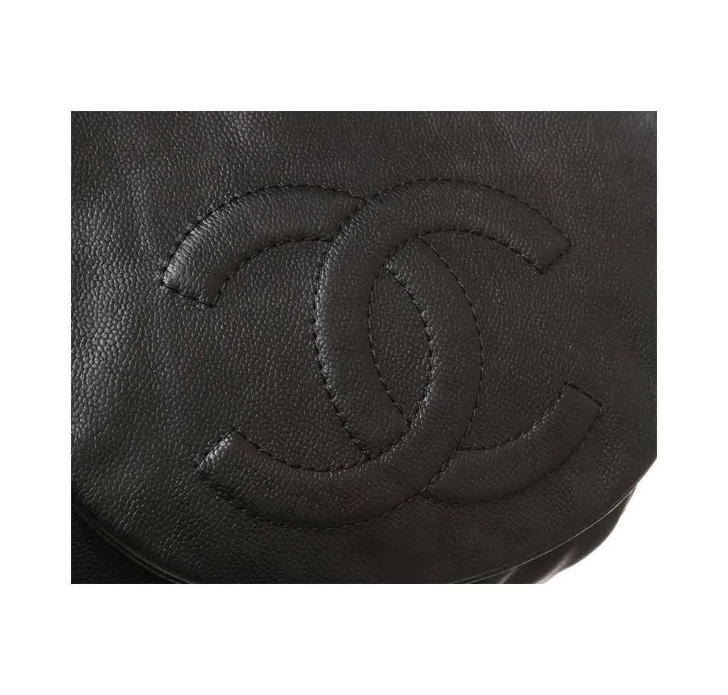 Chanel Black Half Moon Shoulder Bag