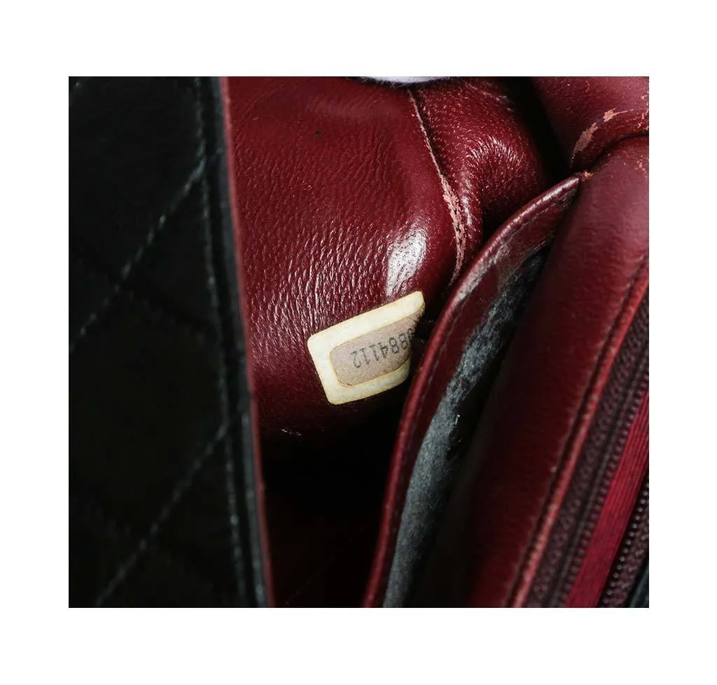 Chanel Black Lambskin Shoulder Bag