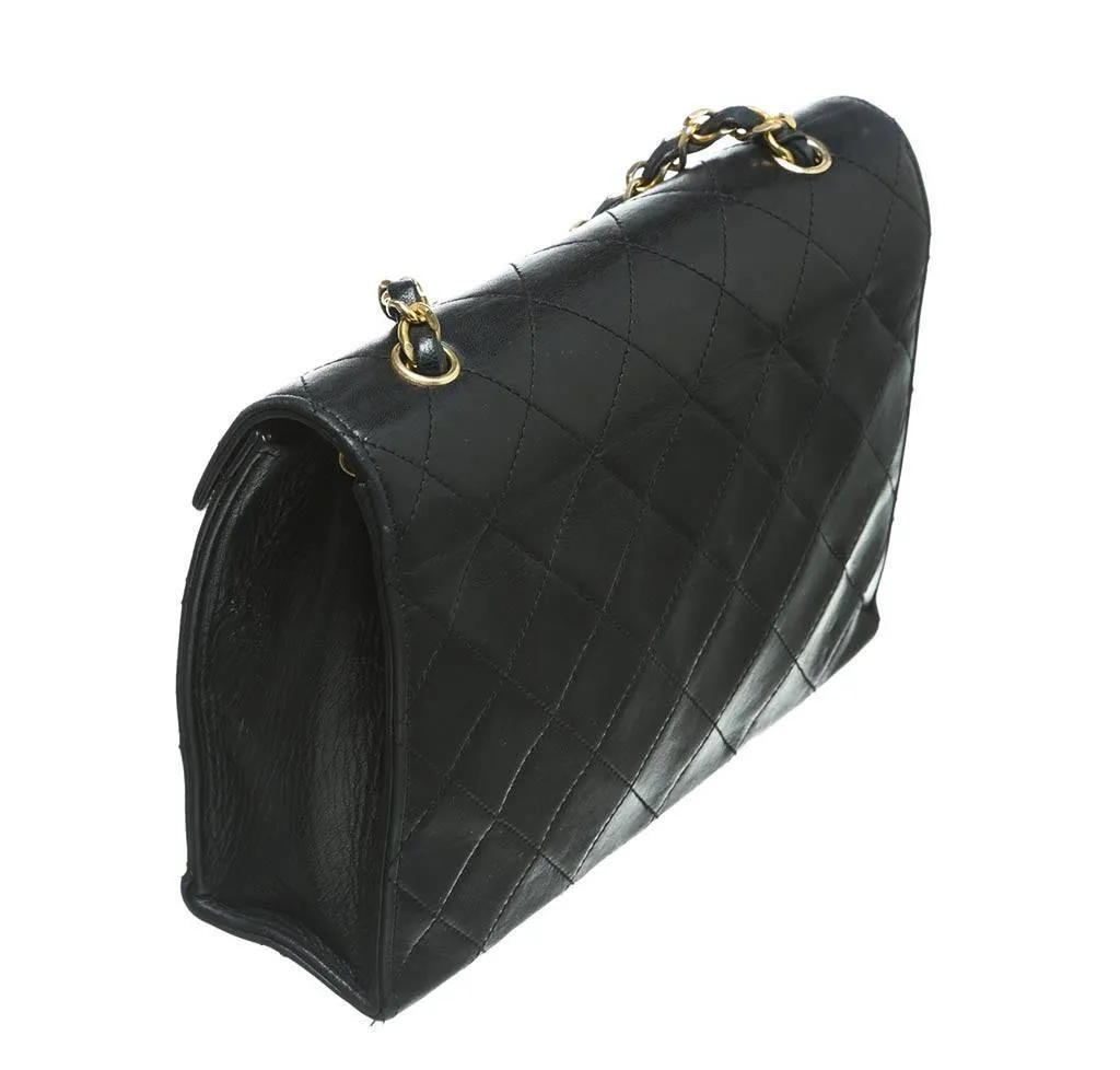 Chanel Black Lambskin Shoulder Bag