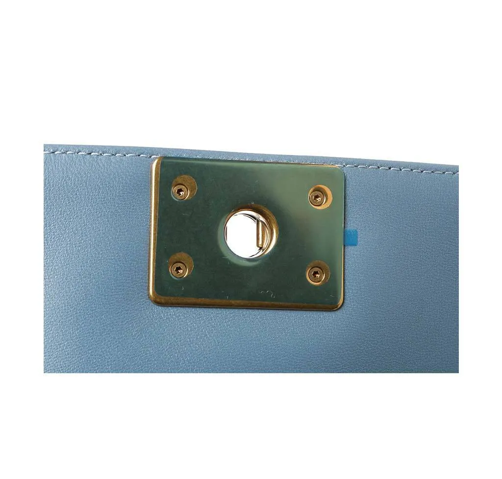 Chanel Boy Bag Mosaic Light Blue