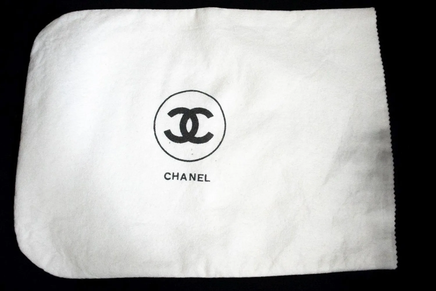 CHANEL Classic Double Flap 10" Chain Shoulder Bag Black Lambskin n72