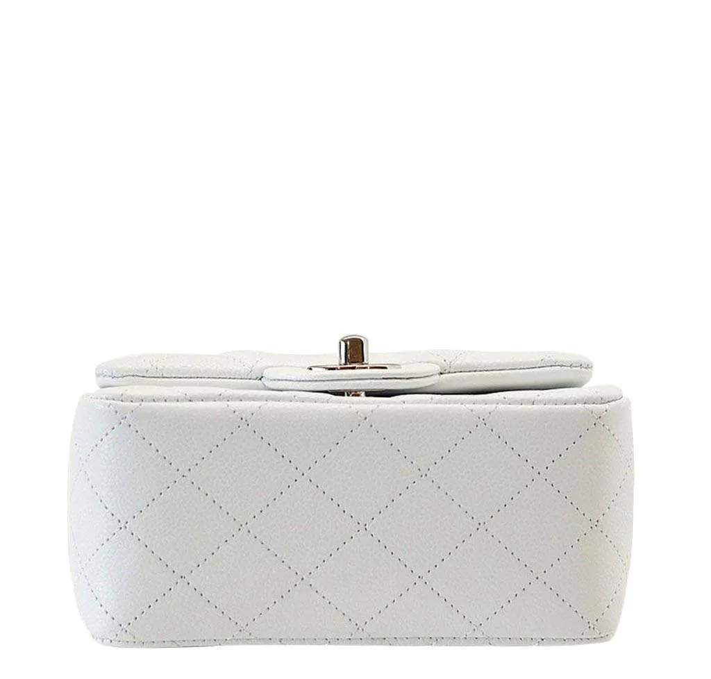 Chanel Mini Square Flap Bag White