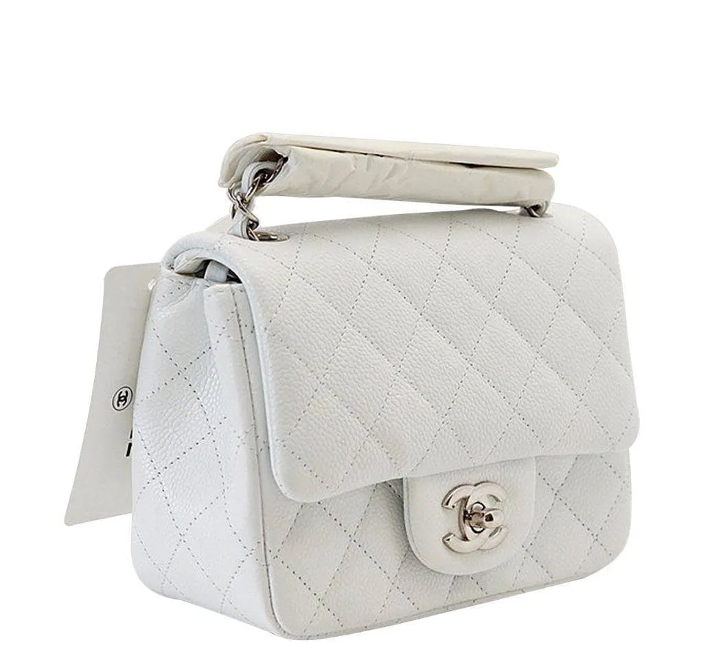 Chanel Mini Square Flap Bag White
