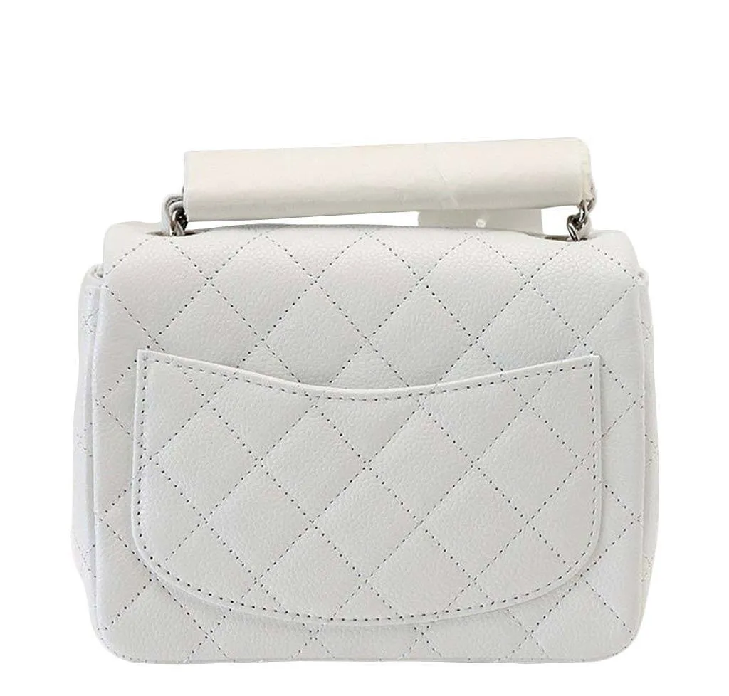 Chanel Mini Square Flap Bag White