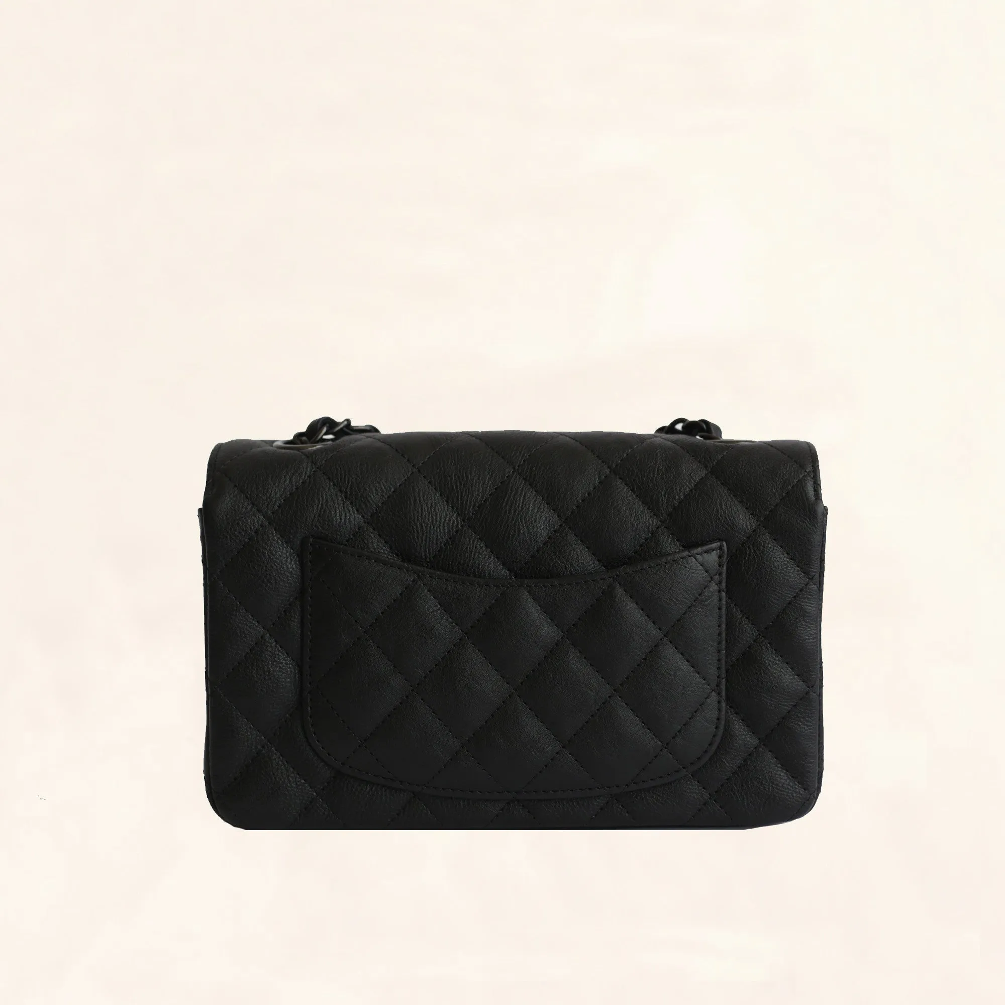 Chanel | So Black Rectangular Classic Flap | Mini