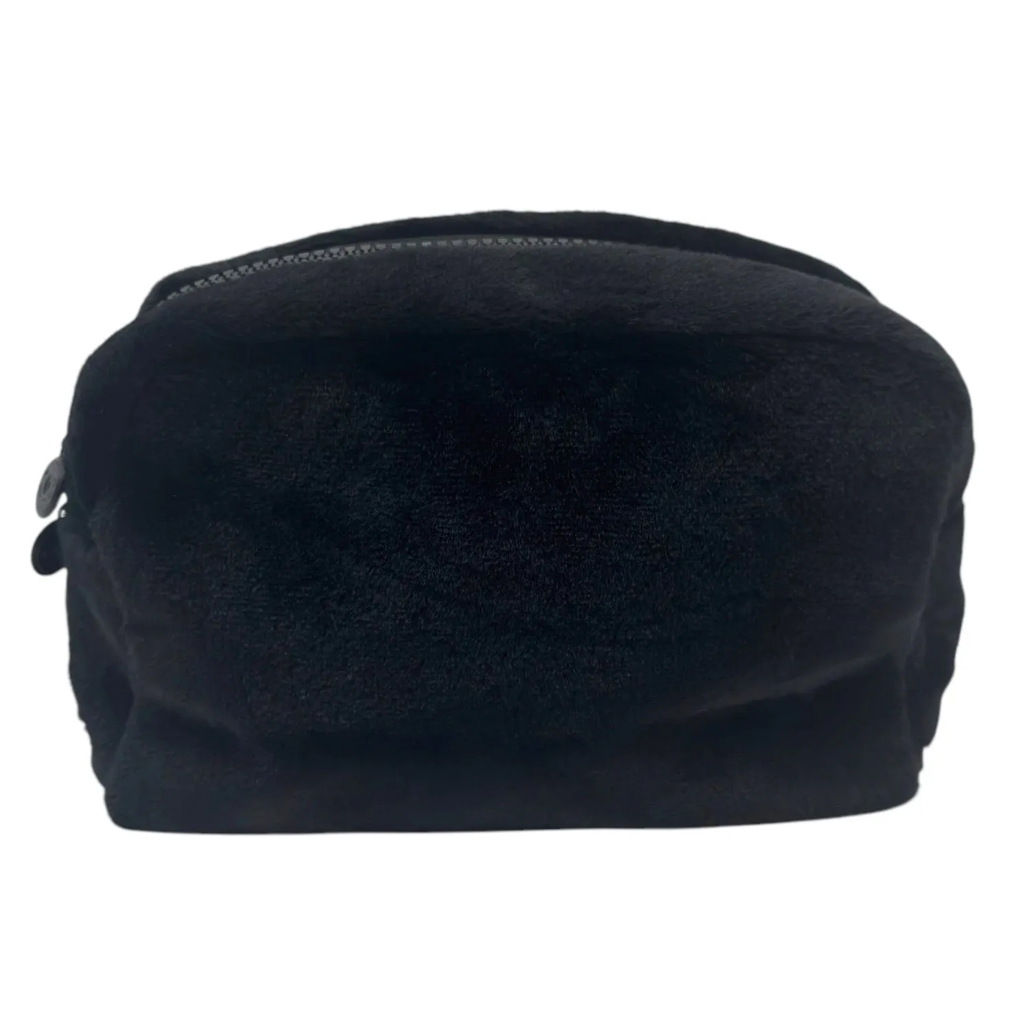 CHANEL VIP Gift Fluffy Faux Fur Makeup Travel Pouch - Black New w/Out Tags