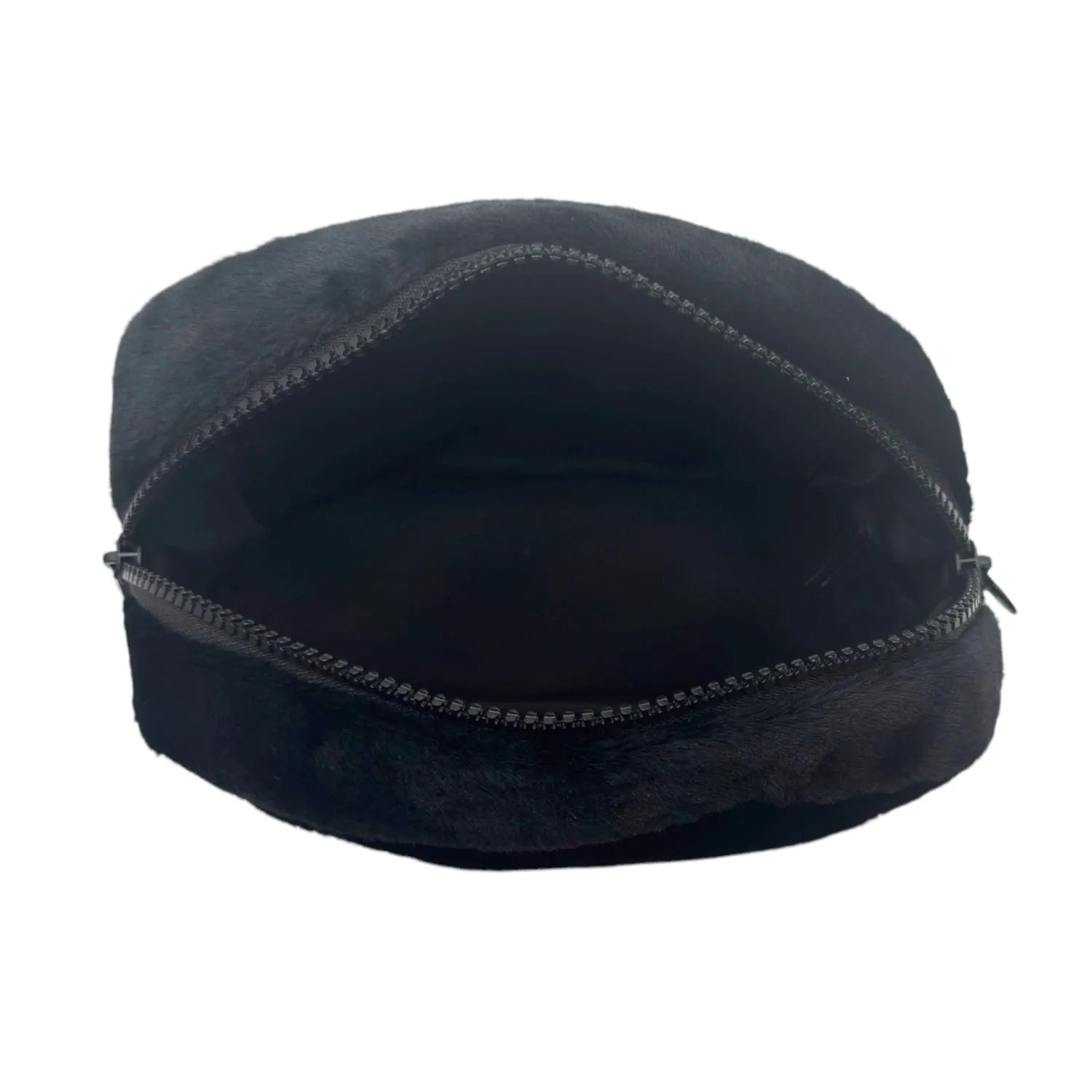 CHANEL VIP Gift Fluffy Faux Fur Makeup Travel Pouch - Black New w/Out Tags