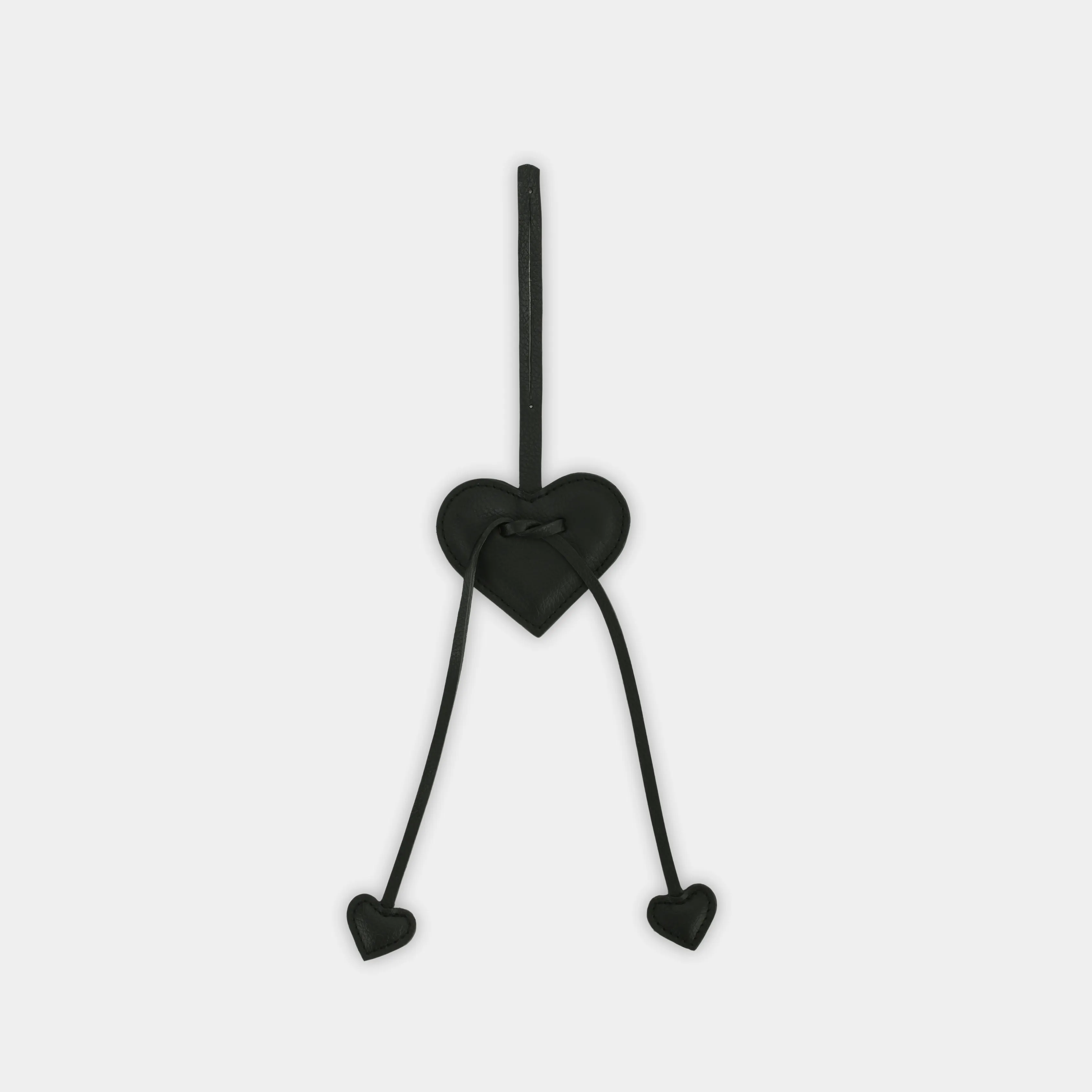 Charm Phụ kiện trái tim màu đen