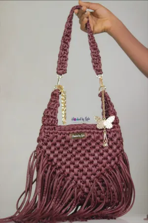'Chauntel' boho bag in WIne
