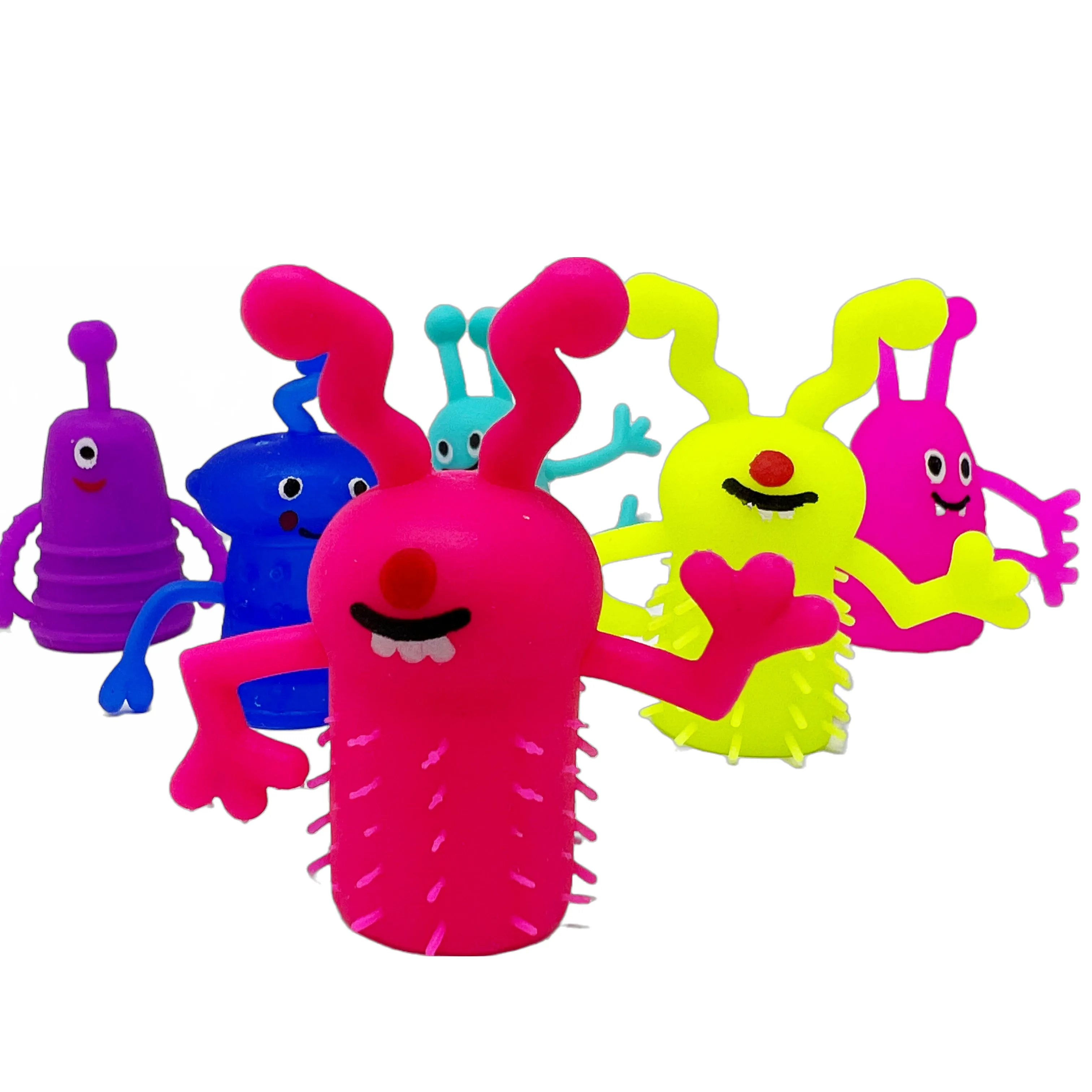 Cheep N Cheerful Valentine Kiddie Card Mailbox Bucket with 16ct Finger Monsters and Cards, Valentine Day Party Favors and Cards, Valentine Toys