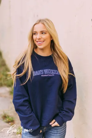 Chi O Embroidered Dad's Weekend Sweatshirt