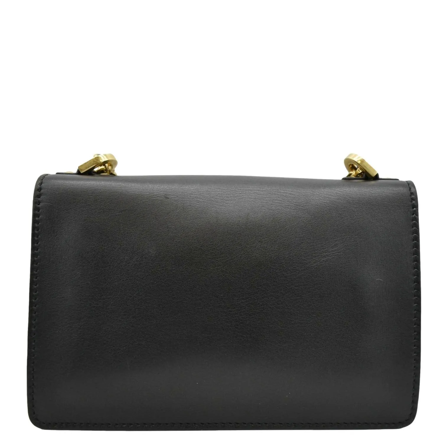 CHRISTIAN DIOR J'Adior Medium Leather Flap Chain Shoulder Bag Black