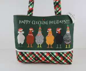 Christmas Chickens Shoulder Bag Purse