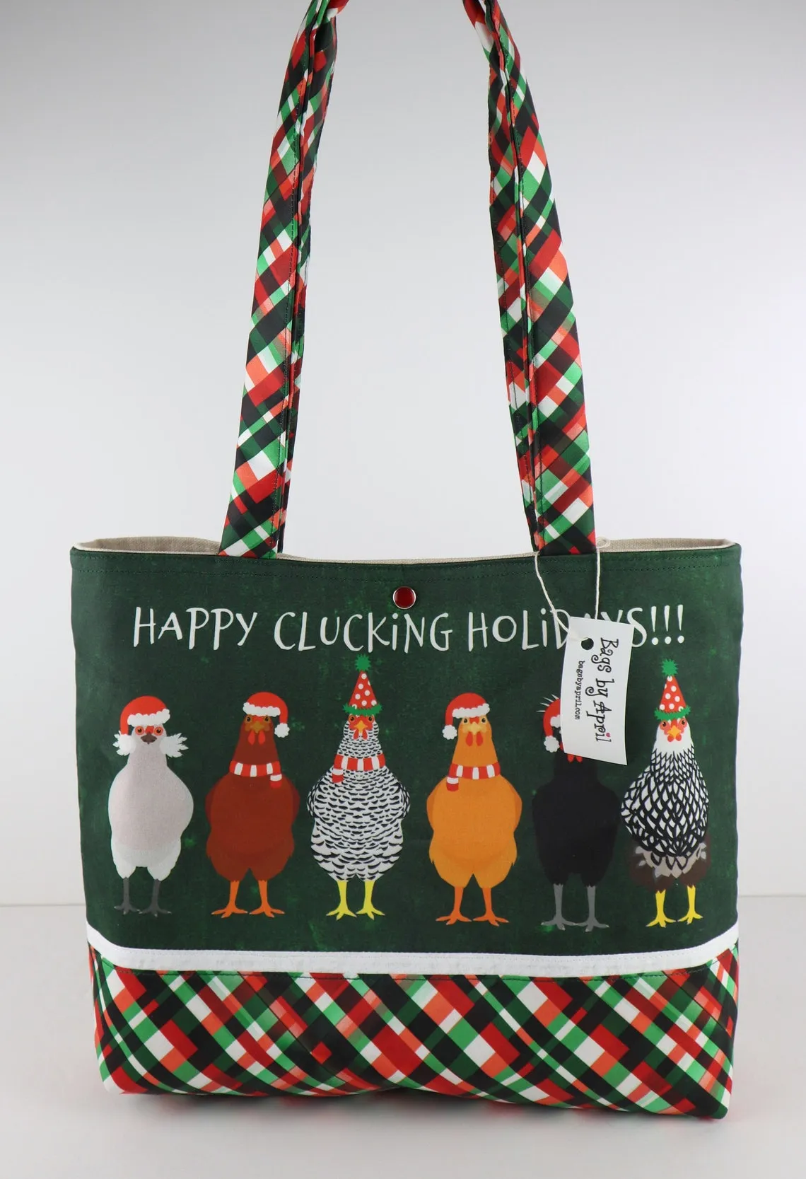 Christmas Chickens Shoulder Bag Purse
